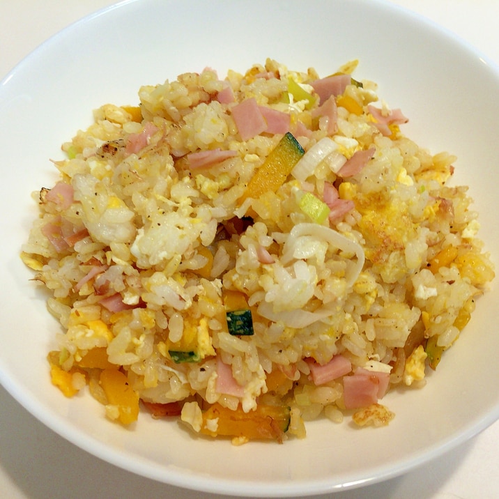 ぱぱっと作りましょう かぼちゃとハムのチャーハン レシピ 作り方 By アボカドプリン 楽天レシピ ぱぱっと作りましょう かぼちゃとハムのチャーハン レシピ 作り方 By アボカドプリン 楽天レシピ